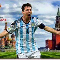 Lionel Messi in Russia.  (работа выполненная на графическом планшете Huion.) № 29 :: Anatol L