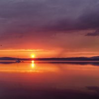 Восход на озере Тургояк. :: Елена 