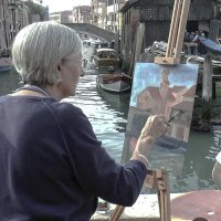 Venezia. L'artista in Sguerodi S. Trovaso. :: Игорь Олегович Кравченко