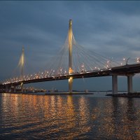 СЗСД. Вантовый мост через Петровский фарватер. :: Валентин Яруллин