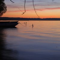 закат на плещеевом озере :: Григорий 