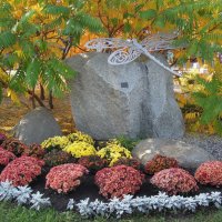 Осенняя арт-стрекоза живёт в "Саду камней" на Оболони :: Тамара Бедай 