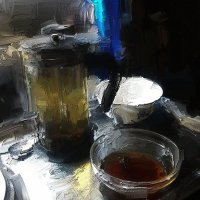 зеленый чай и сливовое варенье :: Николай Семёнов
