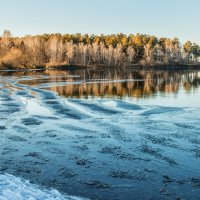 first ice in November on the lake :: Dmitry Ozersky
