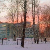 Розовый закат декабря . :: Мила Бовкун