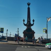 Троицкий мост, обелиск :: Натали Зимина