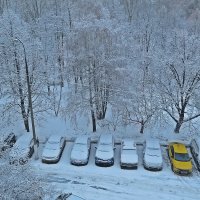Завалило  мокрым снегом! ( А  ехать  надо  всё равно!) :: Виталий Селиванов 