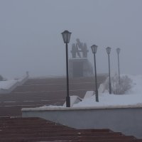 Город в тумане. :: Андрей + Ирина Степановы