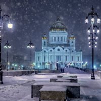 Снегопад в Москве :: Игорь Соболев