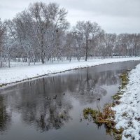 Зима и речка :: Сергей Тарабара