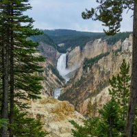 Нижний Йеллоустонский водопад (Lower Yellowstone Falls) на реке Йеллоустон :: Юрий Поляков