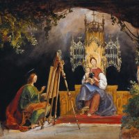 Карл Блехен – Святой Лука, рисующий Мадонну :: Gen Vel