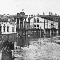 Дата. Наводнение в Москве в апреле 1908 г. Софийская наб. :: Евгений Кочуров