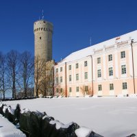 Башня Длинный Герман и здание Парламента Эстонии :: Андрей K.