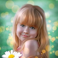 Детский портрет по фото. :: Светлана Кузнецова