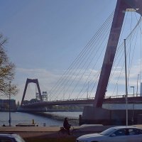 новый мост Уильям (Willembrug) - Красный  мост. Роттердам :: Татьяна Ларионова