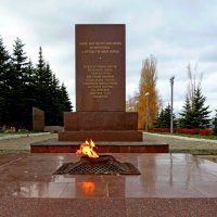 Вечный огонь в парке Победы в Саратове :: Лидия Бараблина