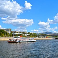 Вид  на  Москва-реку  и  парк  Зарядье. :: Русский Шах Гончар