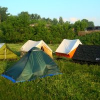Утро в палаточном лагере :: Дмитрий (Горыныч) Симагин