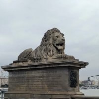 Скульптура льва на мосту Сечени..... :: Наталия Павлова