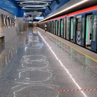 Окская, станция 15-й ветки метро, открылась во время пандемии. :: Александр Чеботарь