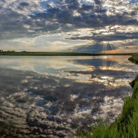 Вечер на степном озере :: Виктор Четошников