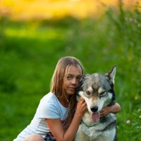 Девочка и "волк" :: Ольга Семина