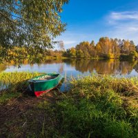Осенний день на реке Дубне. :: Виктор Евстратов