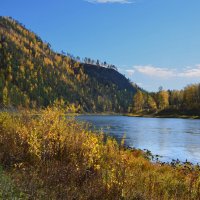 Осень в Сибири,река Мана. :: Татьяна Соловьева