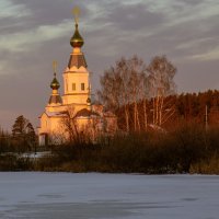Храм Невского в п Балтым зимой :: Евгений Тарасов 