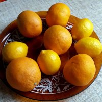 Апельсино-лимоно-мандариновый натюрморт :: Galina Solovova