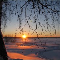 Зимний закат :: Людмила Смородинская