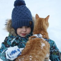 Зимние прогулки кота Осипа :: Борис 