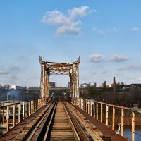 Железнодорожный мост через реку Кошевая :: Алексей Р.