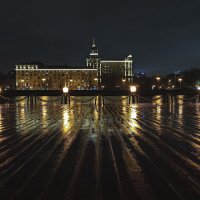 Ночь, Москва, набережная и немного реки. :: Alexandr Gunin