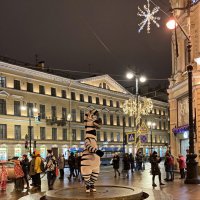 Петербург новогодний. Весёлый питерский зёбр )) :: Марина Колядина