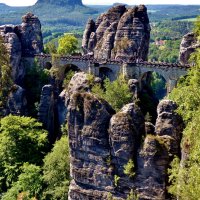 Бастай - каменный бастион Саксонской Швейцарии, удивительное место , поражает  величием :: backareva.irina Бакарева
