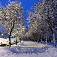 Городской зимний пейзаж :: Ирина Олехнович