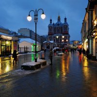 Городской вечерний пейзаж :: Андрей Лукьянов