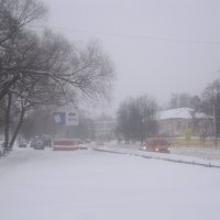 12 февраля.Снегопад в городе :: Елена Семигина