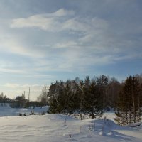 Вечернее небо в пенных облаках :: Наталья Т