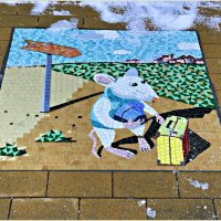 Мозаика на тротуаре, Зеленоградск. :: Валерия Комова