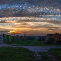 Панорама заката в самый жаркий день лета 2017 :: Анатолий Клепешнёв