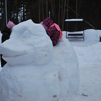 Снежный утёнок. :: Николай Масляев