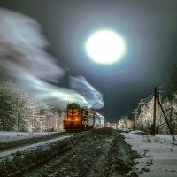 Ночной рейс зимой. :: Игорь Олегович Кравченко