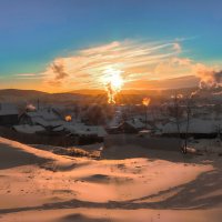 Закат над поселком :: Vladimbormotov 