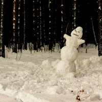 Снеговик в стиле "Хэллоуин" :: Сергей Царёв