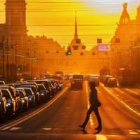Солнце заходило на Невском проспекте :: Майя Жинкина