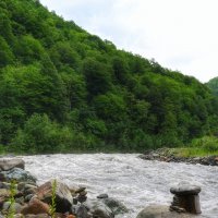 Бурная река Мзымта :: Aleksey Mychkov