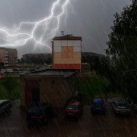 За моим окном бушует непогода... :: Анатолий Клепешнёв